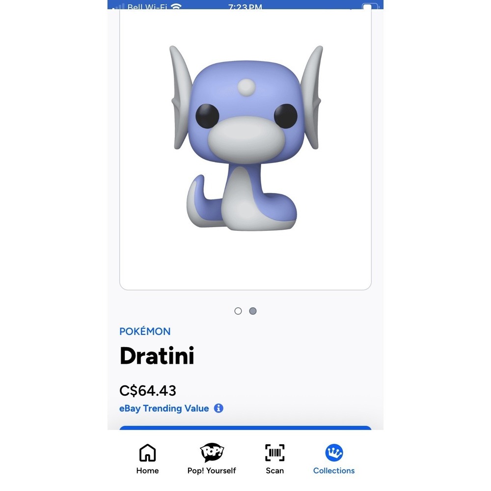 Funko Pop Games Pokemon Dratini 1050 Vinyl‎ Figure Minidraco Collectible - Picture 9 of 10